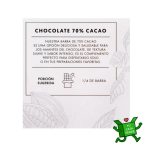 Chocolate 70% cacao orgánico 100 g